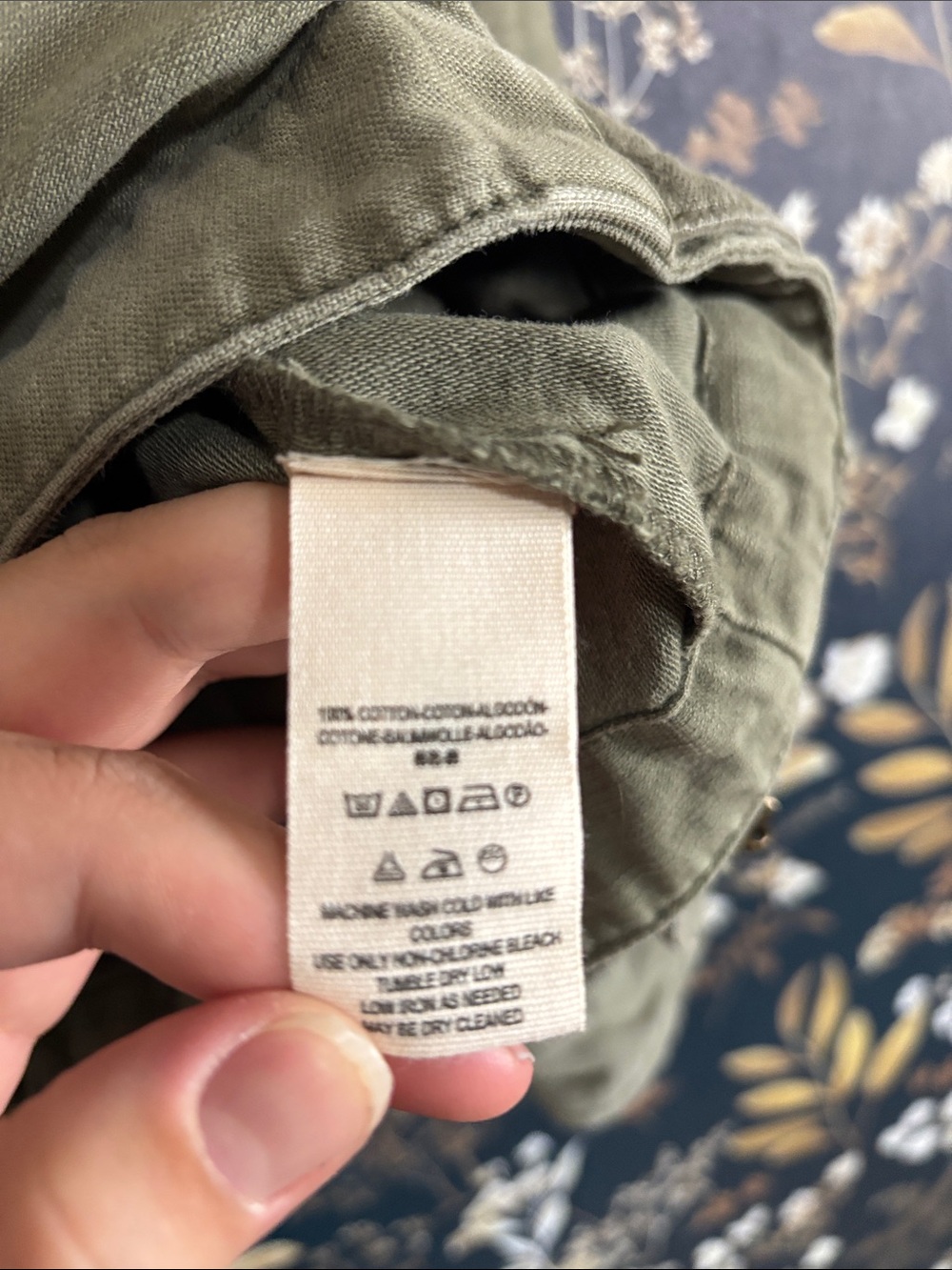 Free People Womens Military Utility Oversized Jacket Khaki Green Button Up M - Picture 7 of 9